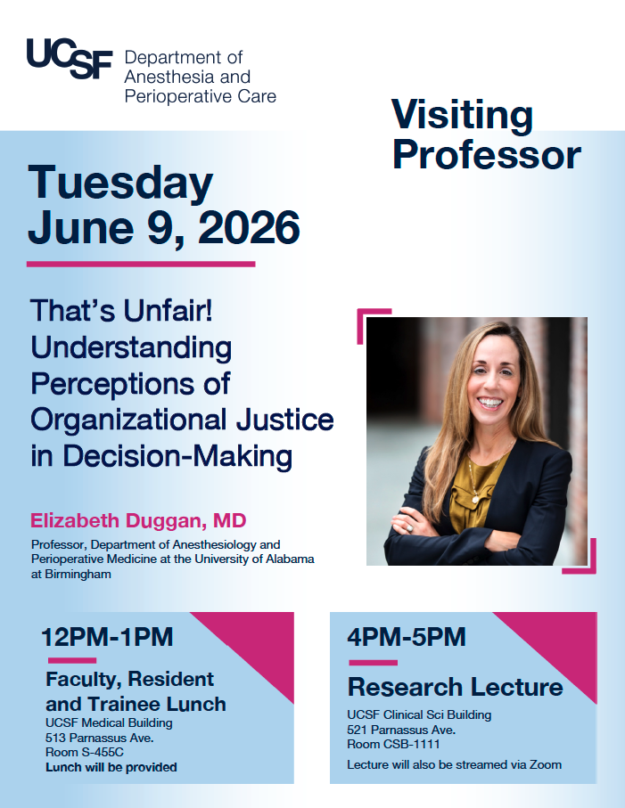 Event flyer featuring a smiling woman with long blonde hair wearing a black jacket.