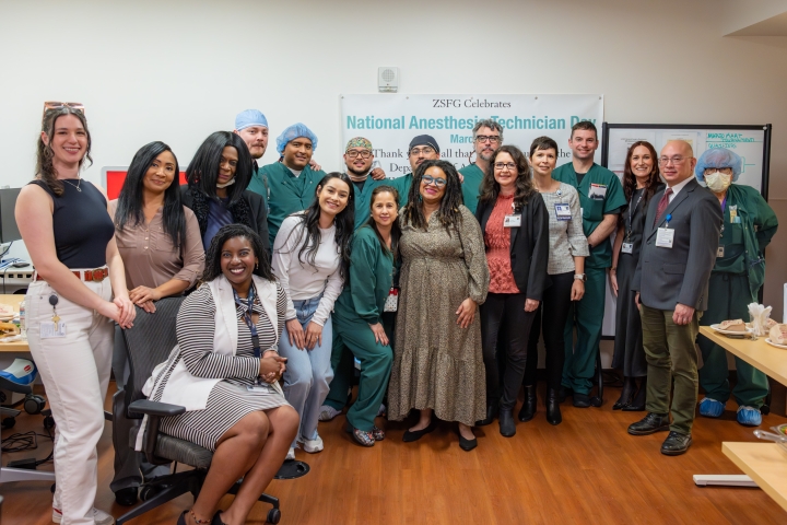 group of zsfg anesthesia techs and leaders