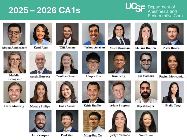 Grid of headshots for 2025-2026 CA1s.