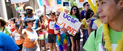 UCSF marches during the 2016 Pride Parade in San Francisco, CA Sunday, June 26, 2016