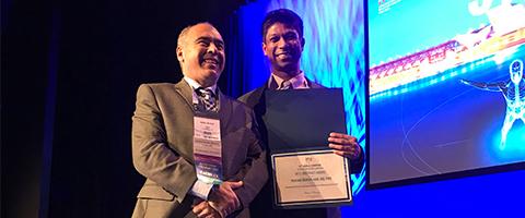 Drs. Marco Russo and Prasad Shirvalkar at the INS 14th World Congress