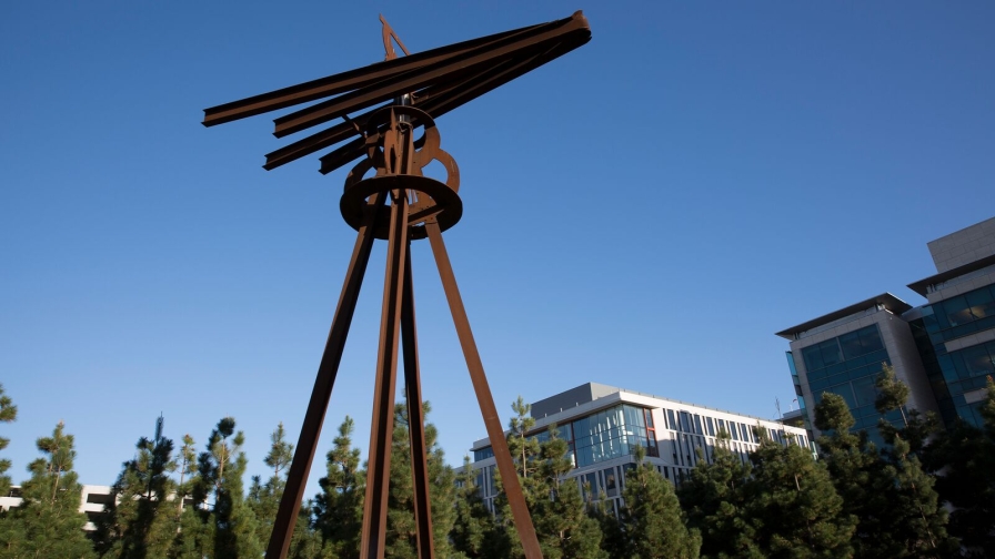 Dreamcatcher sculpture at the UCSF Mission Bay Campus