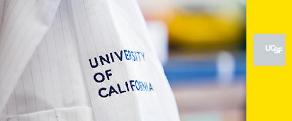 UCSF lab coat and logo