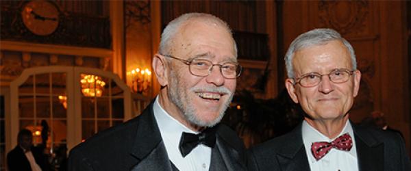 Drs. George Gregory and Ronald Miller at the UCSF Anesthesia and Perioperative 50th Anniversary Gala in 2008