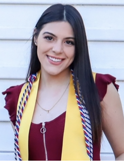 Women wearing red and yellow with long dark hair