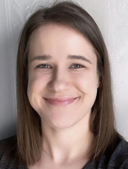 Woman with long brown hair