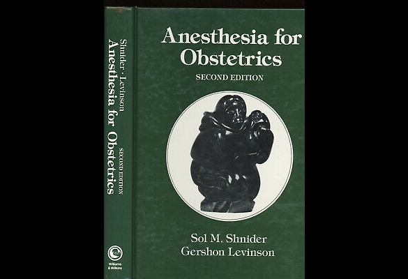 Cover, Anesthesia for Obstetrics, Second Edition, by Drs. Sol M. Shnider and Gershon Levinson.