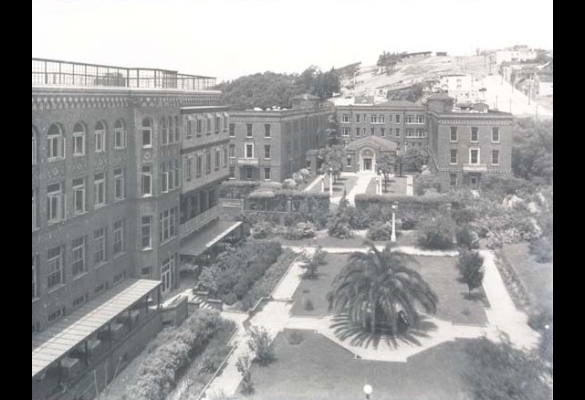 Hospital facility on Potrero Campus showing four main ward buildings.