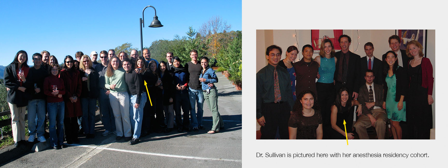 Dr. Sullivan is pictured here with her UCSF Anesthesia Residency classmates.