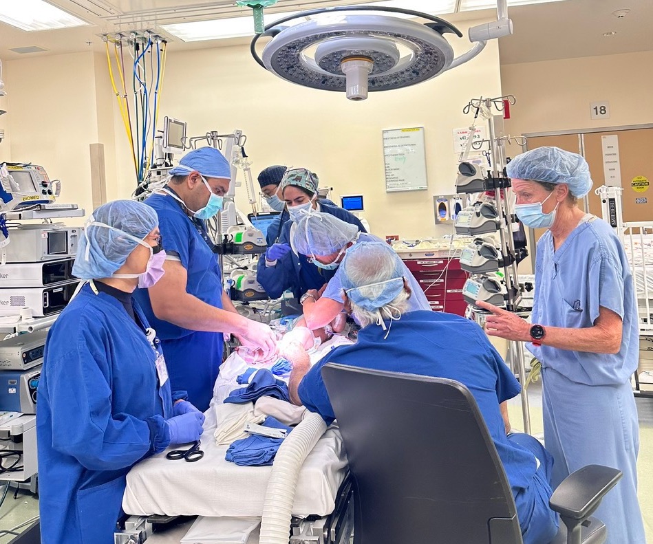 group of doctors in the OR