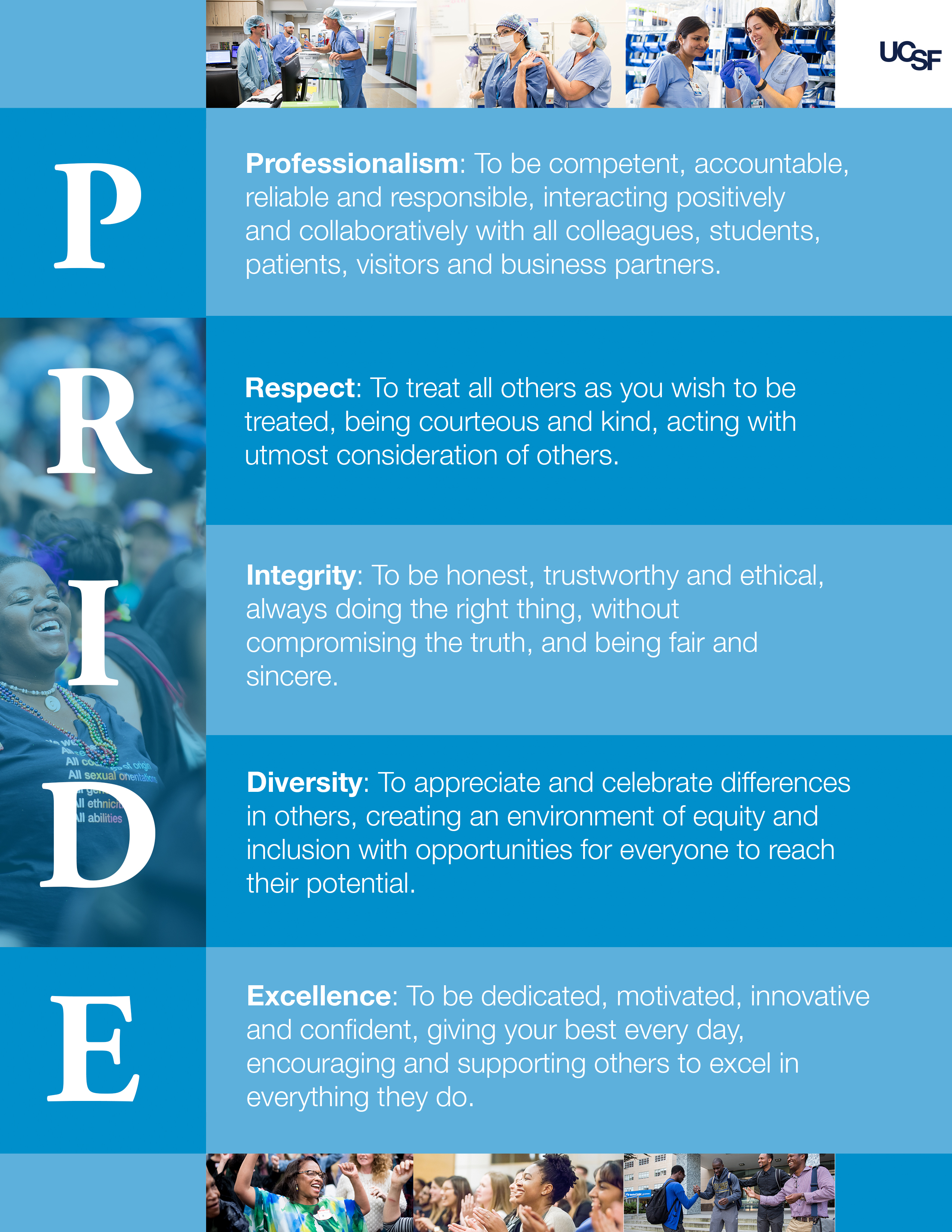 UCSF PRIDE Values Flyer
