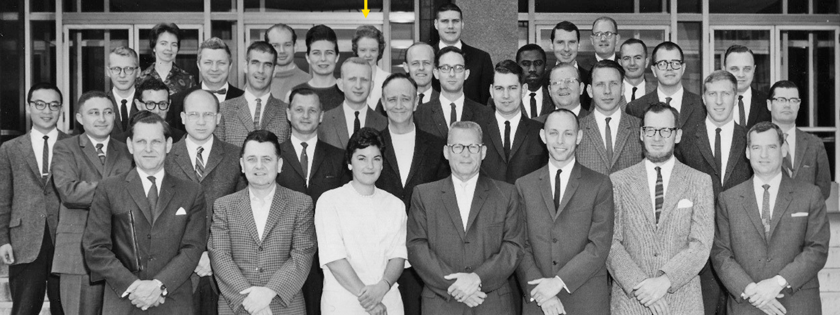 Dr. Helen F. Frevel in a 1964 UCSF Anesthesia faculty and trainees group photo